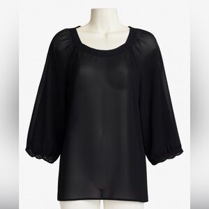 Theory Sheer Chiffon Blouse‎